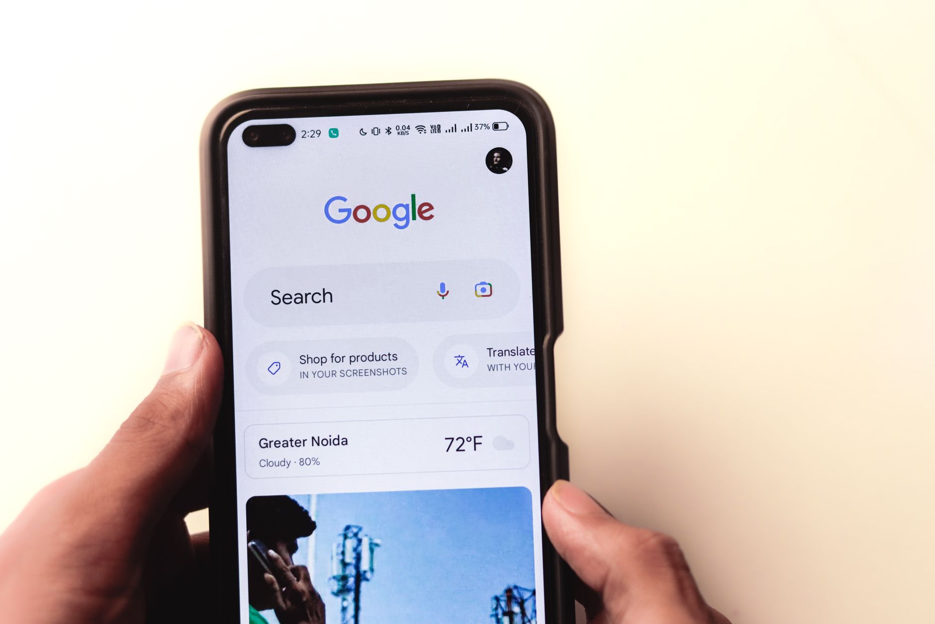 A person uses voice input on a smartphone with the Google Gemini app open.